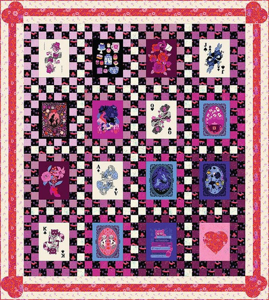 Hello Alice Quilt Kit RS2120KIT - Ru- Star Society - Moda Fabrics - Rabbit Cards Teapot Cat - Quilting Cotton Fabric