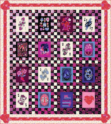 Hello Alice Quilt Kit RS2120KIT by Ruby Star Society - Moda Fabrics - Rabbit Cards Teapot Cat - Quilting Cotton Fabric