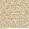 Image of Morning Latte Swirls Camel quilting cotton fabric by Sandy Gervais for Riley Blake Designs. Features swirls on a tan background. Cute Little Fabric Shop