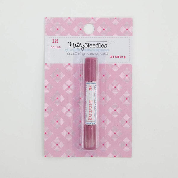 SALE Lori Holt Binding Nifty Needles ST-9435 - Riley Blake - 18 Needles in Three Sizes - Reusable Tube