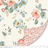 Double Lush Velvet Gingham Garden LV16811 Floral Fabric - Riley Blake Designs - Double Sided Plush - No Fray Edge - Polyester