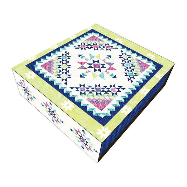 SALE Expressions Batiks Rainbow Sparkles Quilt Kit KTBT-1020 - Riley Blake Designs - Pattern Fabric Quilting Daisy Dots