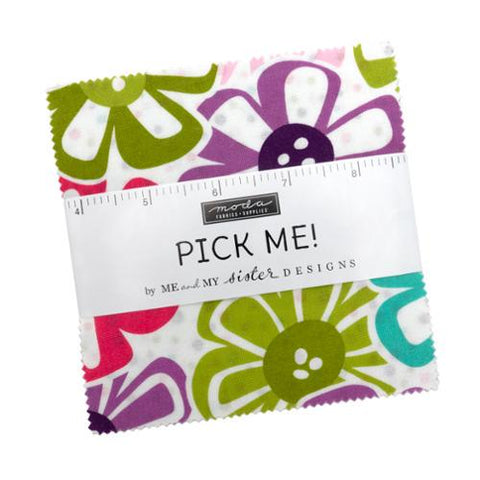 Pick Me Charm Pack 5" Stacker Bundle 22490PP - Moda Fabrics - 42 piece Precut Pre cut - Floral - Quilting Cotton Fabric