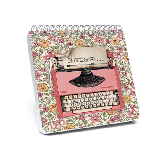 Lori Holt TYPE/ography Notebook ST-45612 - Riley Blake Designs - Spiral Notebook 140 Lined Pages 6" x 6 1/4" Soft Cover