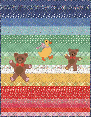 SALE Bear Hug Quilt PATTERN P205 - American Jane Patterns - Riley Blake Designs - INSTRUCTIONS Only - Rolie Polie Friendly