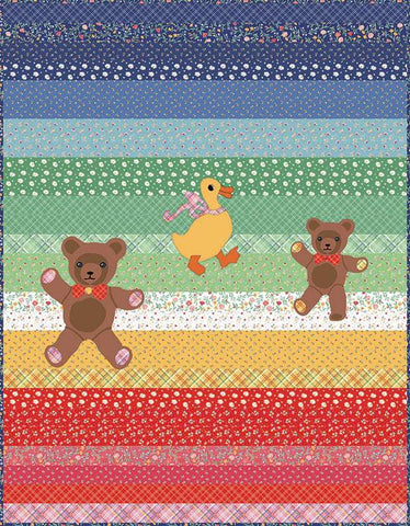 Bear Hug Quilt PATTERN P205 by American Jane Patterns - Riley Blake Designs - INSTRUCTIONS Only - Rolie Polie Friendly