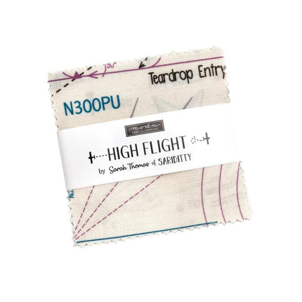 High Flight Mini Charm Pack 2 1/2" Stacker Bundle 45060MC - Moda Fabrics - 42 piece Precut Pre cut - Quilting Cotton Fabric