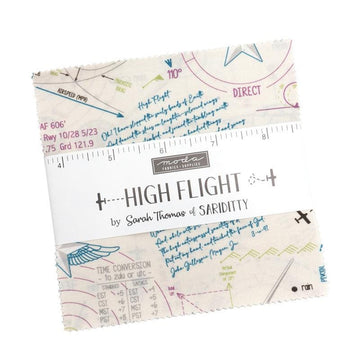 High Flight Charm Pack 5 Inch Stacker Bundle 45060PP - Moda Fabrics - 42-Piece Precut  - Quilting Cotton Fabric