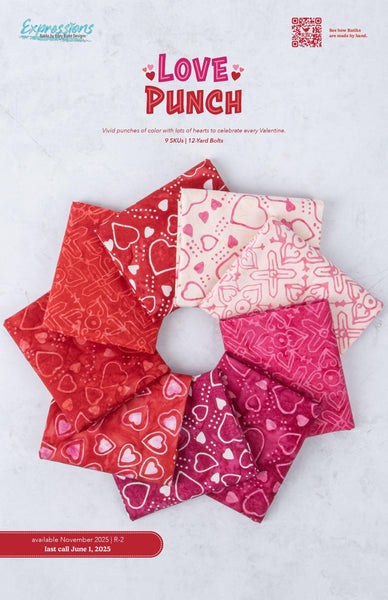 SALE Expressions Batiks Love Punch Layer Cake 10" Stacker - Riley Blake - 42 piece Precut Pre cut - Quilting Cotton Fabric