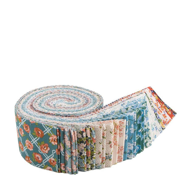 SALE Floral Nostalgia 2.5-Inch Rolie Polie Jelly Roll 40 pieces - Riley Blake - Liberty Fabrics - Precut - Quilting Cotton
