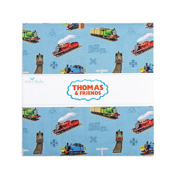 SALE Thomas & Friends™ 80th Anniversary Layer Cake 10" Stacker Bundle 10-17010-42 - 42-Piece Precut - Quilting Cotton - Licensed Product