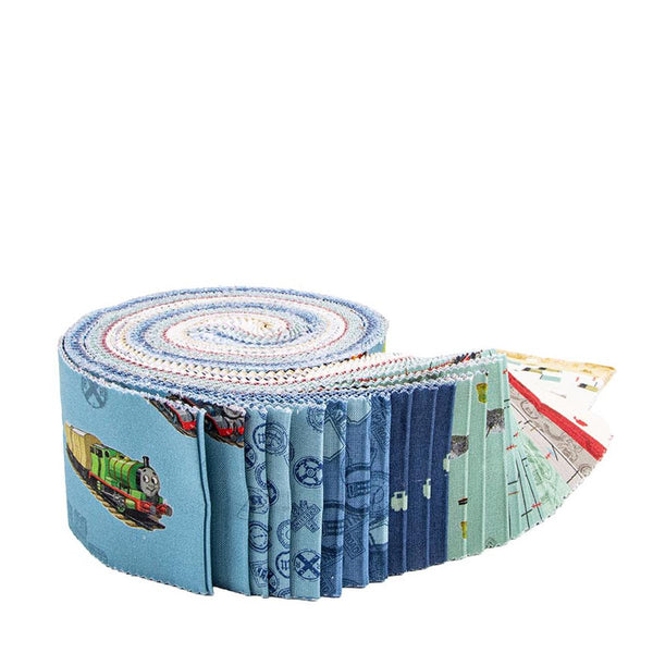 Thomas & Friends™ 80th Anniversary 2.5 Inch Rolie Polie 40 pieces RP-17010-40 - Precut - Quilting Cotton Fabric - Licensed Product