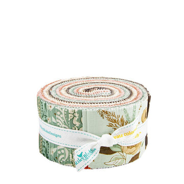 Morning Latte 2.5-Inch Rolie Polie 40-piece - Riley Blake Designs - Precut - Quilting Cotton Fabric