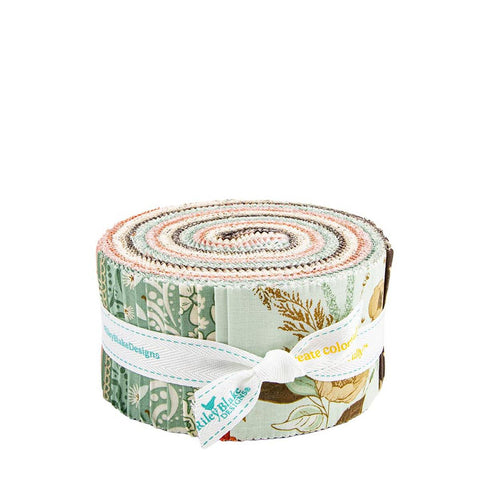 SALE Morning Latte 2.5-Inch Rolie Polie Jelly Roll 40 pieces - Riley Blake Designs - Precut Bundle - Quilting Cotton Fabric