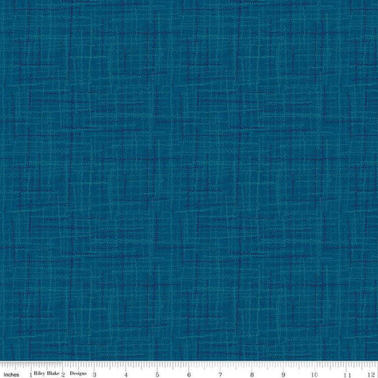 SALE Grasscloth Cottons C780 Denim - Riley Blake Designs - Woven Look Basic - Quilting Cotton Fabric