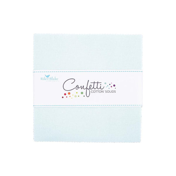 SALE Confetti Cotton™ Bleached Denim Charm Pack 5" Stacker Bundle - Riley Blake Designs - 42 piece - Quilting Cotton Fabric