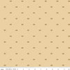 Image of Thomas & Friends™ 80th Anniversary Train Dots Flax quilting cotton fabric by Riley Blake Official Licensed Product for Riley Blake Designs. Features trains on a beige background. Cute Little Fabric Shop