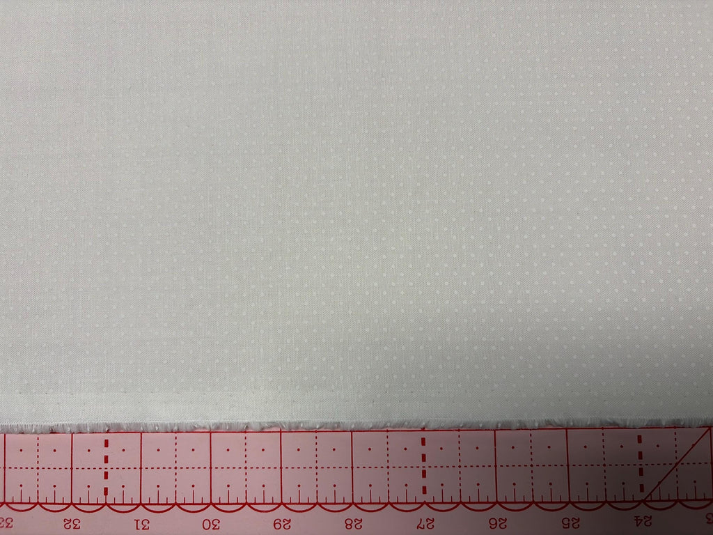 Quilting Illusions Dots 22083 White Z - by QT Fabrics - Dot Circles Spots - Quilting Cotton Fabric