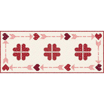 SALE Cupid's Presence Runner Quilt PATTERN P157 - Sandy Gervais - Riley Blake Designs - INSTRUCTIONS Only - Hearts Blossoms