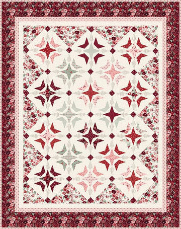 SALE Versailles Quilt PATTERN P157 - Sandy Gervais - Riley Blake Designs - INSTRUCTIONS Only - Fat Quarter Friendly Floral