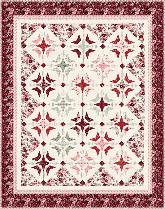 SALE Versailles Quilt PATTERN P157 - Sandy Gervais - Riley Blake Designs - INSTRUCTIONS Only - Fat Quarter Friendly Floral