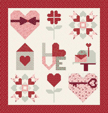 SALE Many Ways to Love Quilt PATTERN - Sandy Gervais - Riley Blake Designs - INSTRUCTIONS Only