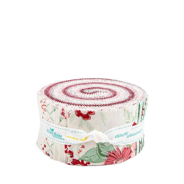 SALE Love You Always 2.5 Inch Rolie Polie Jelly Roll 40 pieces - Riley Blake - Precut Pre cut Bundle - Quilting Cotton Fabric