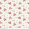 Image of Love You Always Flower Toss Cream quilting cotton fabric by Sandy Gervais for Riley Blake Designs. Features flowers on a cream background. Cute Little Fabric Shop