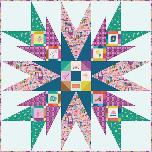 SALE Notorious Quilt Pattern P256 - Latifah Saafir Studios - Riley Blake Designs- INSTRUCTIONS Only - Square Quilt