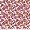 Image of Zinnias Zinnias White quilting cotton fabric by Lila Tueller for Riley Blake Designs. Features flowers on white background. Cute Little Fabric Shop