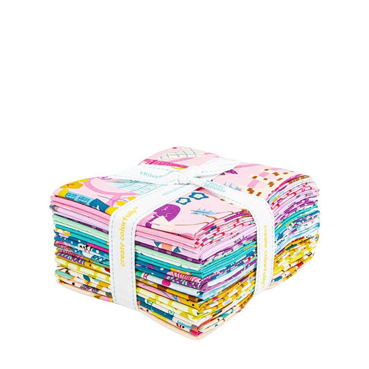 SALE The Genesis of a Journey Fat Quarter Bundle 15-Piece - Riley Blake Designs -  Precut - Quilting Cotton Fabric
