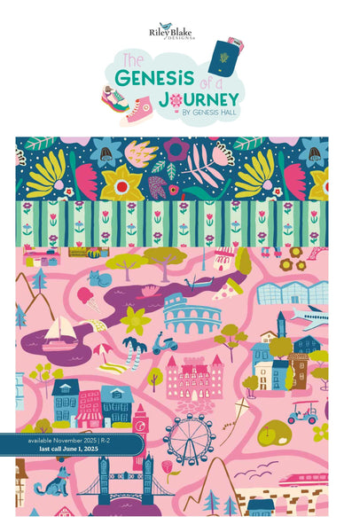 SALE The Genesis of a Journey Fat Quarter Bundle 15 pieces - Riley Blake Designs - Pre cut Precut - Quilting Cotton Fabric
