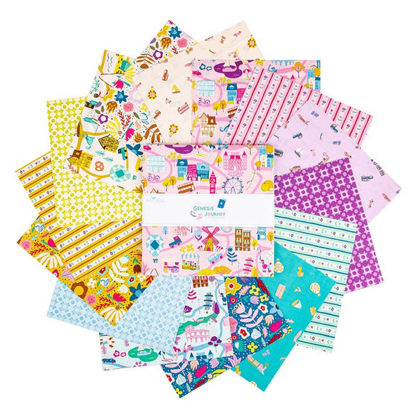 SALE The Genesis of a Journey 10" Stacker Bundle - Riley Blake Designs - 42 piece Precut Pre cut - Quilting Cotton Fabric