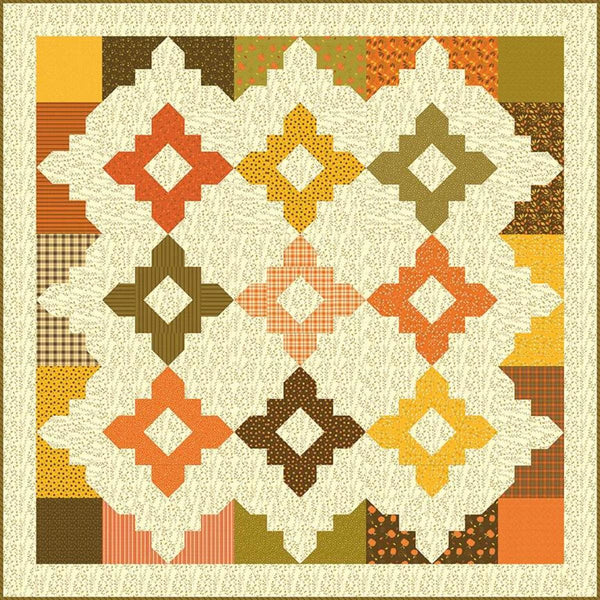 Loveliness Quilt PATTERN P157 by Sandy Gervais - Riley Blake Designs - INSTRUCTIONS Only - Fat Quarter Friendly Square