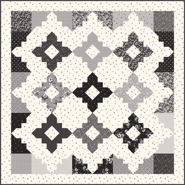 Loveliness Quilt PATTERN P157 by Sandy Gervais - Riley Blake Designs - INSTRUCTIONS Only - Fat Quarter Friendly Square