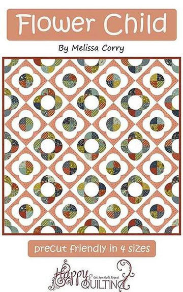 SALE Flower Child Quilt PATTERN P125 - Melissa Corry - Riley Blake Designs - INSTRUCTIONS Only - Precut Friendly Multiple Sizes