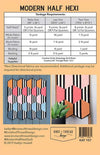 SALE Modern Half Hexi Quilt PATTERN P234 - Knot & Thread Design - Riley Blake Design - INSTRUCTIONS Only - Fat Quarter Friendly