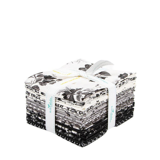 Ink & Ivory Fat Quarter Bundle 18-Piece - Riley Blake Designs -  Precut - Floral - Quilting Cotton Fabric