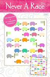 SALE Never A Race Quilt PATTERN P180 - Wendy Sheppard - Riley Blake Designs - INSTRUCTIONS Only - 10 Inch Stacker Friendly