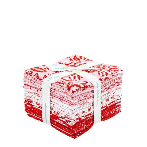 SALE Letters to Cupid Fat Quarter Bundle 21 pieces - Riley Blake Designs - Pre cut Precut - Quilting Cotton Fabric