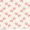 Image of Letters to Cupid Love Birds Cream quilting cotton fabric by My Mind's Eye for Riley Blake Designs. Features birds on a cream background. Cute Little Fabric Shop