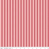 Image of Letters to Cupid Stripes Pink quilting cotton fabric by My Mind's Eye for Riley Blake Designs. Features stripes on a pink background. Cute Little Fabric Shop