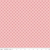 Image of Letters to Cupid Crisscross Pink quilting cotton fabric by My Mind's Eye for Riley Blake Designs. Features lines on a pink background. Cute Little Fabric Shop