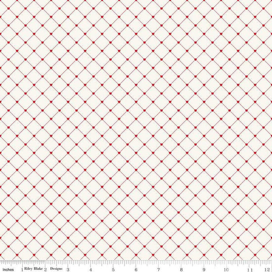 Image of Letters to Cupid Crisscross Cream quilting cotton fabric by My Mind's Eye for Riley Blake Designs. Features lines on a cream background. Cute Little Fabric Shop