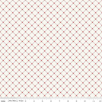 Image of Letters to Cupid Crisscross Cream quilting cotton fabric by My Mind's Eye for Riley Blake Designs. Features lines on a cream background. Cute Little Fabric Shop