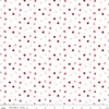 Image of Sew In Love Hearts White quilting cotton fabric by Dan Mogstad for Riley Blake Designs. Features hearts on a white background. Cute Little Fabric Shop