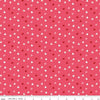 Image of Sew In Love Hearts Pink quilting cotton fabric by Dan Mogstad for Riley Blake Designs. Features hearts on a pink background. Cute Little Fabric Shop