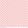 Image of Sew In Love Stripes Blush quilting cotton fabric by Dan Mogstad for Riley Blake Designs. Features stripes on a pink background. Cute Little Fabric Shop