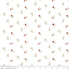 Image of Sew In Love Rosebuds White quilting cotton fabric by Dan Mogstad for Riley Blake Designs. Features roses on a white background. Cute Little Fabric Shop