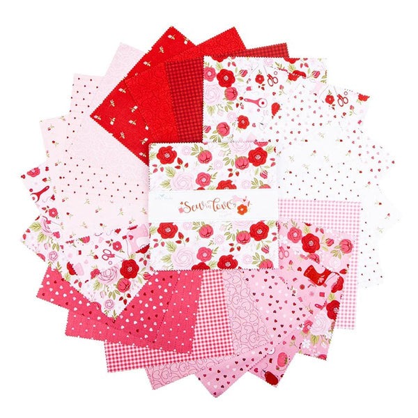 SALE Sew In Love Layer Cake 10" Stacker Bundle - Riley Blake Designs - 42 piece Precut Pre cut - Quilting Cotton Fabric